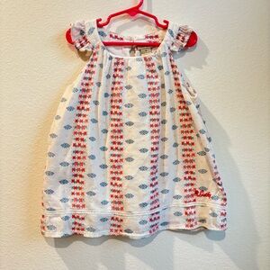 Lucky Brand Kids Boho Embroidered Gauze Tank Top Size 6